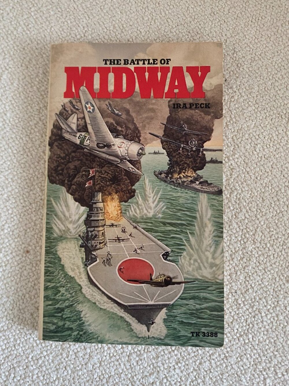 Battle of Midway by Ira Peck Vintage WWII History Paperback Book